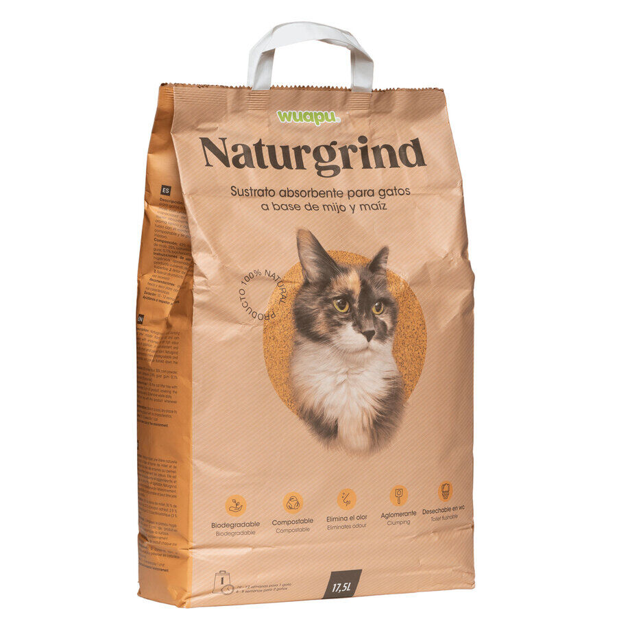 Wuapu Naturgrind Sustrato Absorbente para gatos thumbnail