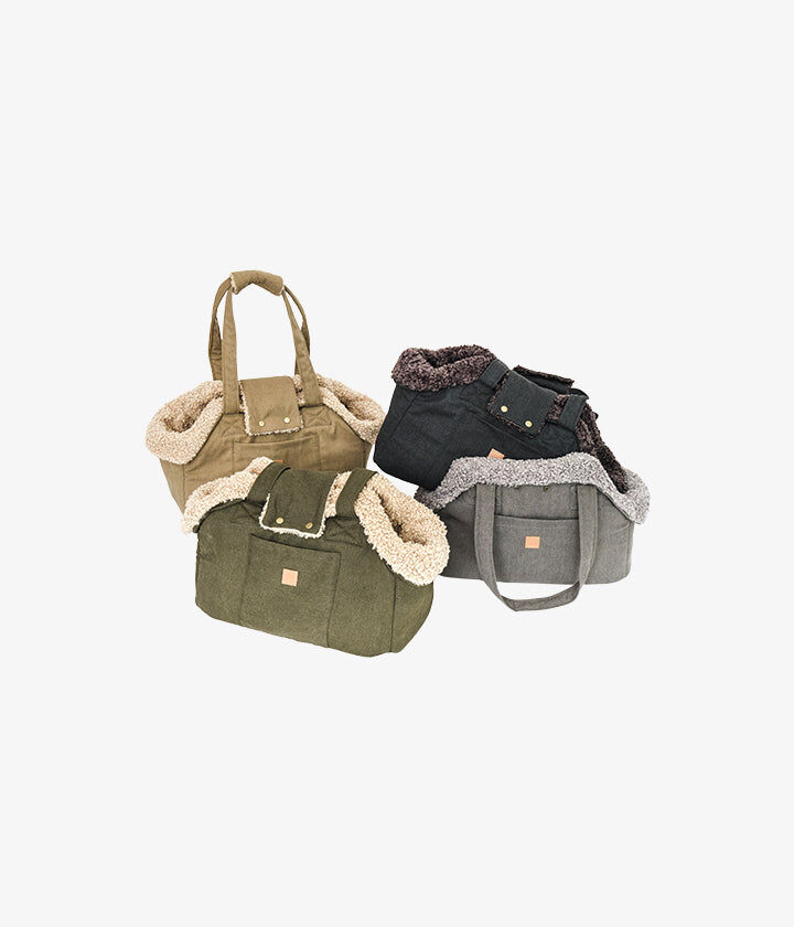 Pet and Co Bolso Portador De Mascotas Lona Grafito Lucky Perros thumbnail