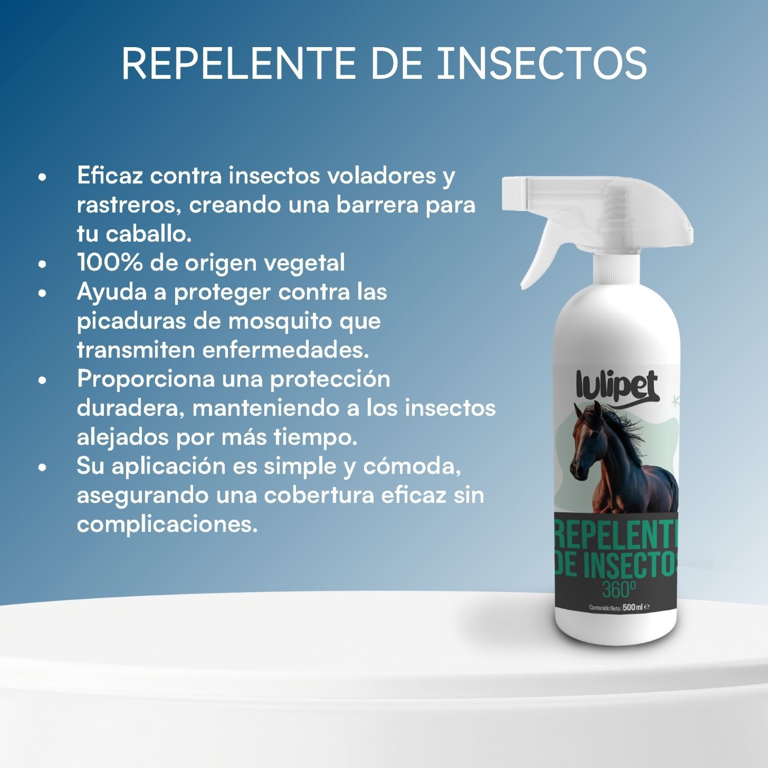 Spray Repelente de insectos caballos 360 lulipet 500 ml, , large Imagen numero 5