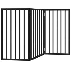 VidaXL Puerta Madera Negra para Perros
