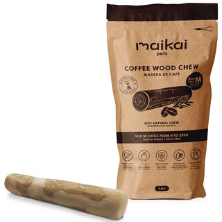 MAIKAI Palo de Madera Café - Mordedor Natural para Perros