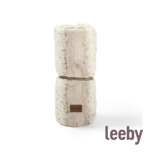 Leeby manta suave leopardo print para perros