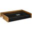 PawHut inodoro de acero inoxidable y madera marrón oscuro y negro para perros, , large indicador imagen numero 1