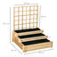 Outsunny Jardinera de Escalera Madera Natural, , large indicador imagen numero 3