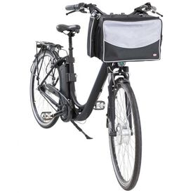 Cesta de bicicleta para mascotas color Negro y Gris