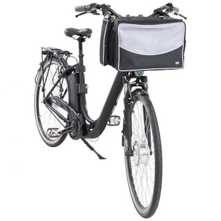 Cesta de bicicleta para mascotas color Negro y Gris
