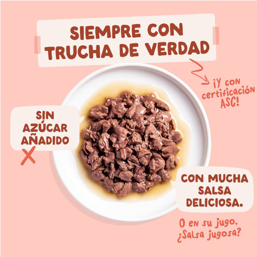 85 g Edgard & Cooper Trucha y Pollo sobre en salsa para gatos, , large Imagen numero 3