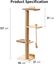 Fukumaru &Aacute;rbol de pared para gatos de madera natural &ndash; dise&ntilde;o modular elegante y funcional, , large indicador imagen numero 2