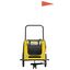 vidaXL Remolque de Bicicleta Mascotas Carrito para Bici Hierro Tela Oxford, , large indicador imagen numero 5