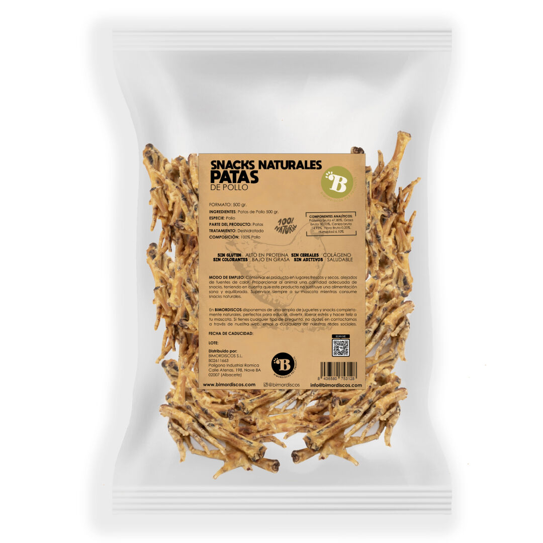 BIMORDISCOS Patas de pollo para perros thumbnail