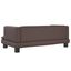 vidaXL Cama para perros de cuero sintético marrón 60x40x30 cm, , large indicador imagen numero 4