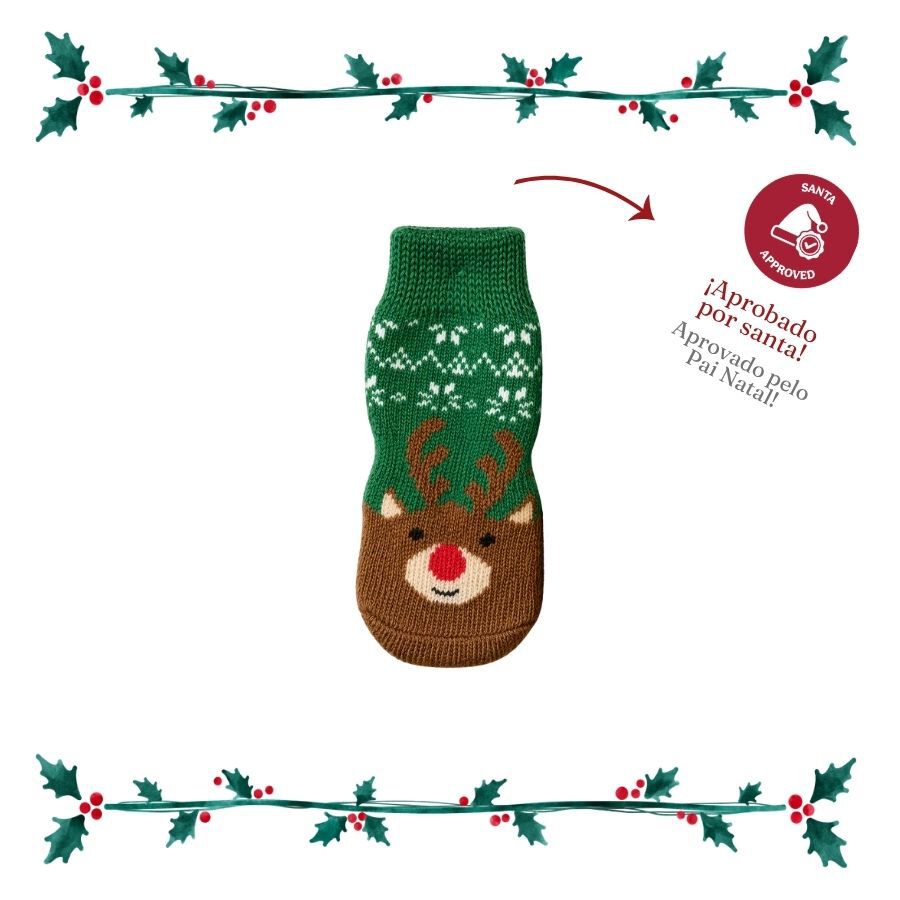 Wonder Christmas Calcetines Reno para perros, , large Imagen numero 4