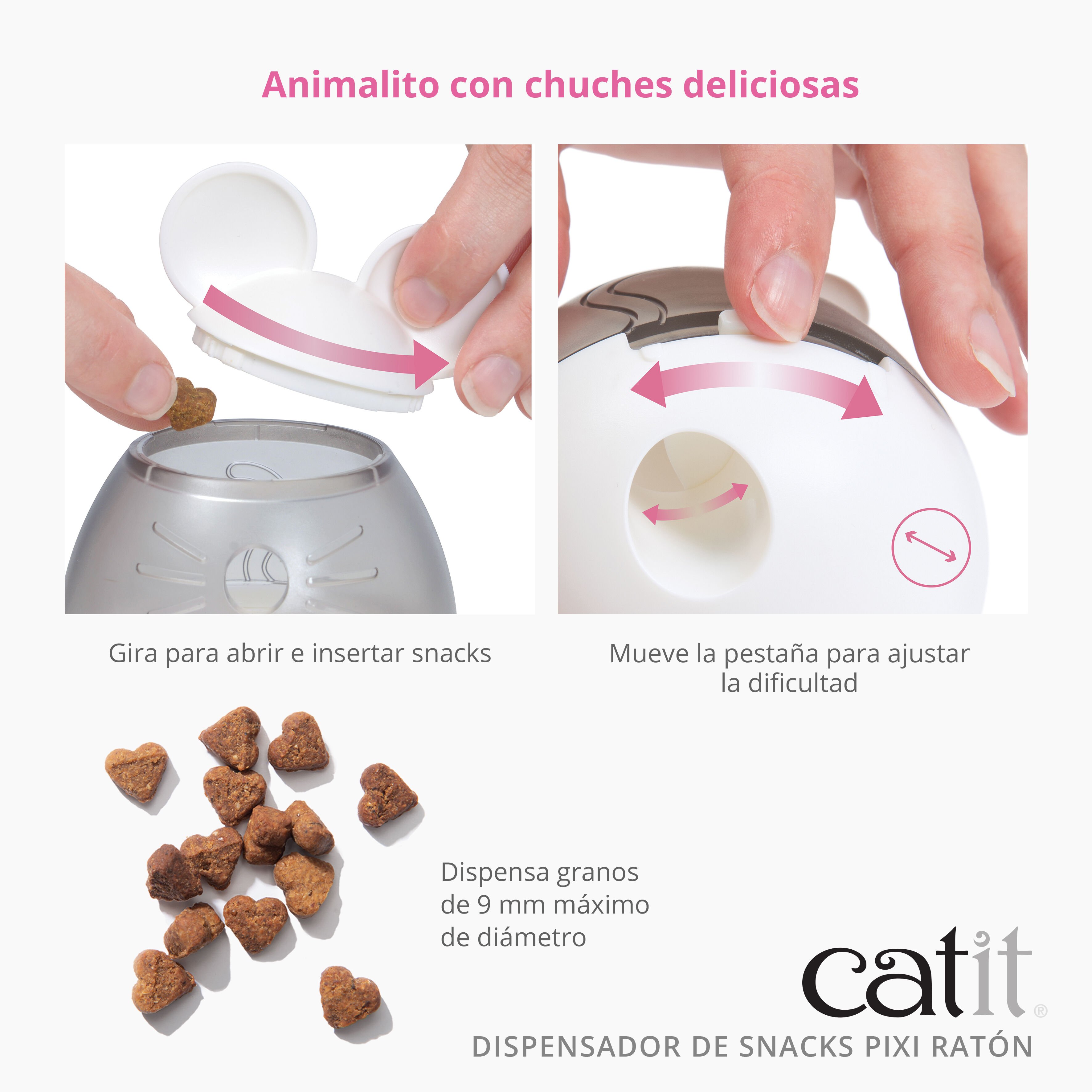 Catit Pixi Dispensador de Snack con forma de ratón para gatos thumbnail