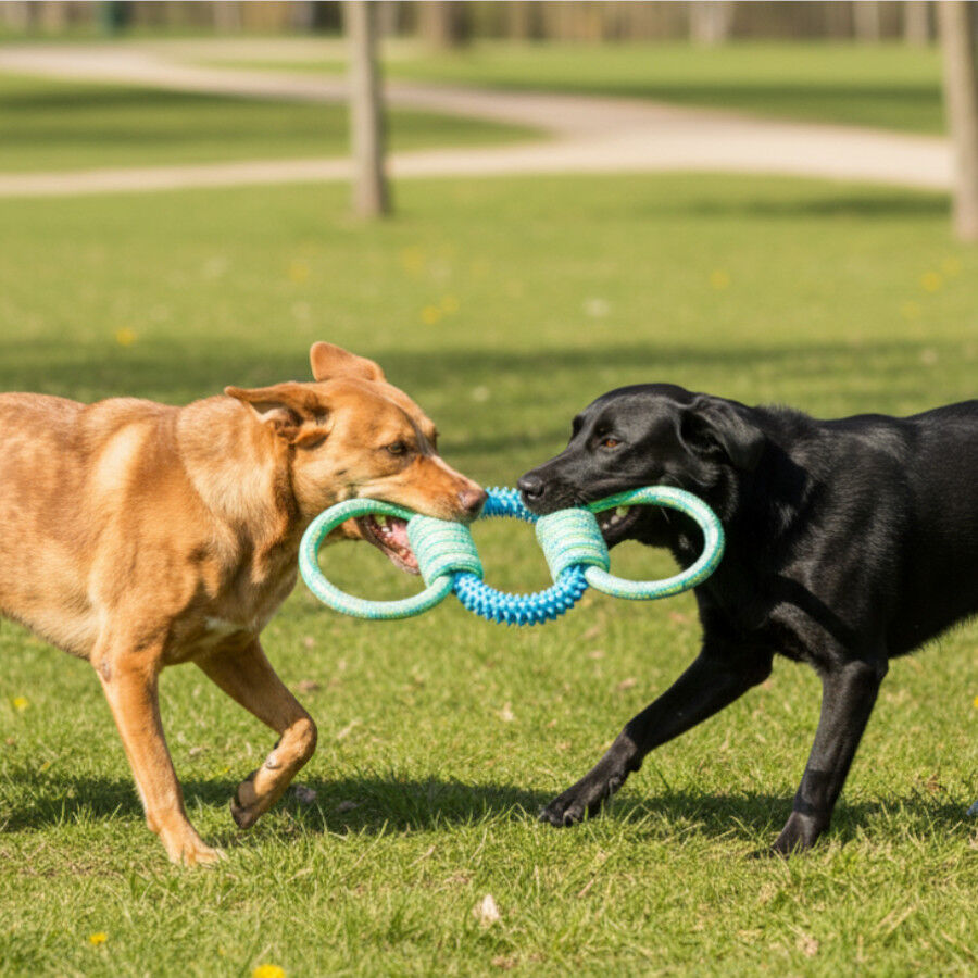 Tootoy! Mordedor de Cuerda y Goma Triple para perros, , large Imagen numero 1