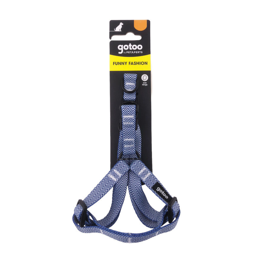 Gotoo Arn&eacute;s estampado rayas azules para perros, , large Imagen numero 6