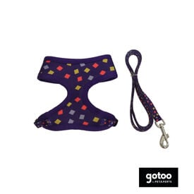 Gotoo Correa y arnés estampado geometrico para gatos 