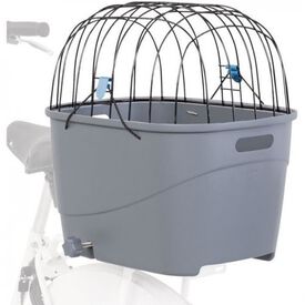 Trixie transport&iacute;n de pl&aacute;stico y metal gris para perros