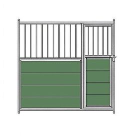 Panel frontal mixto para perrera color Metal