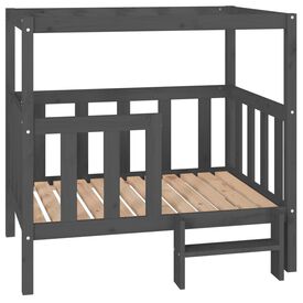 VidaXL Estructura cama elevada de madera gris para perros