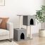 vidaXL Rascador para gatos con postes de sisal gris claro 86 cm, , large indicador imagen numero 2