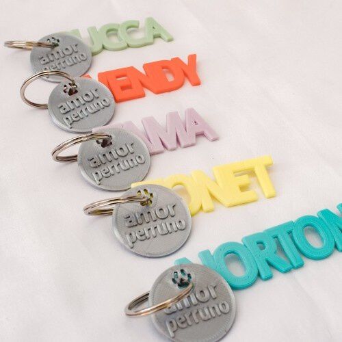 Seron llavero personalizado amor perruno coral , , large Imagen numero 2