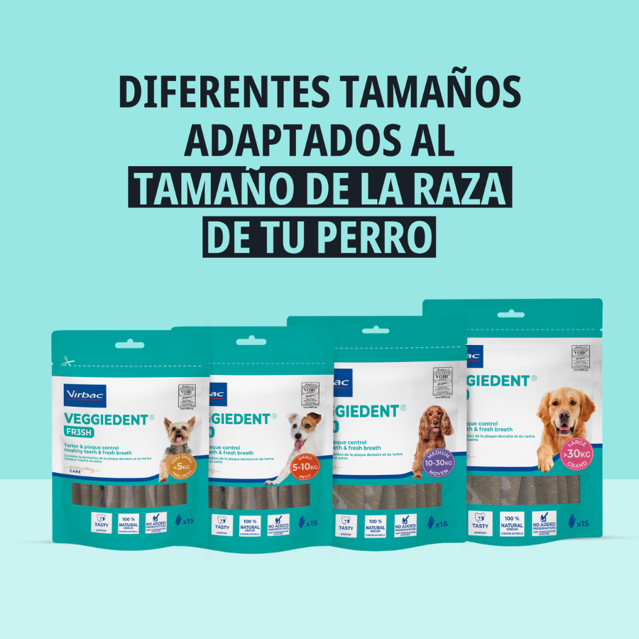 15 barritas Virbac Snacks Dentales Veggiedent Fresh para perros de raza peque&ntilde;a, , large Imagen numero 4