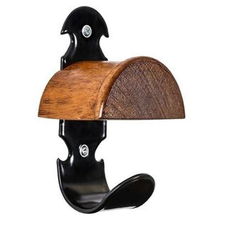 Soporte retro para bridas  S2077 para caballos color Negro