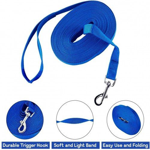Edipets correa de adiestramiento extensible de nylon azul oscuro para perros, , large Imagen numero 4