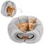 Nobleza Cama Tienda para Gatos 2 en 1, Convertible Cerrada o Abierta, Cueva Mediana Lavable, Casa para Mascotas Interior, , large indicador imagen numero 1