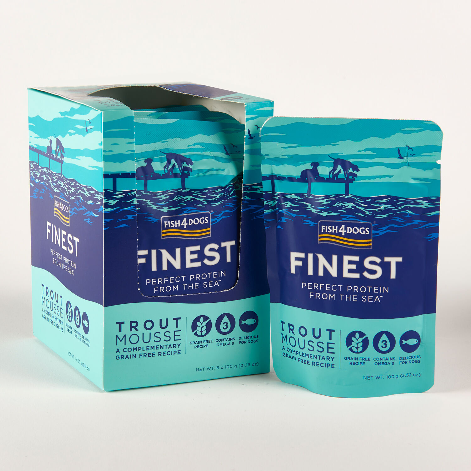 Fish4Dogs Mousse Trucha para perros