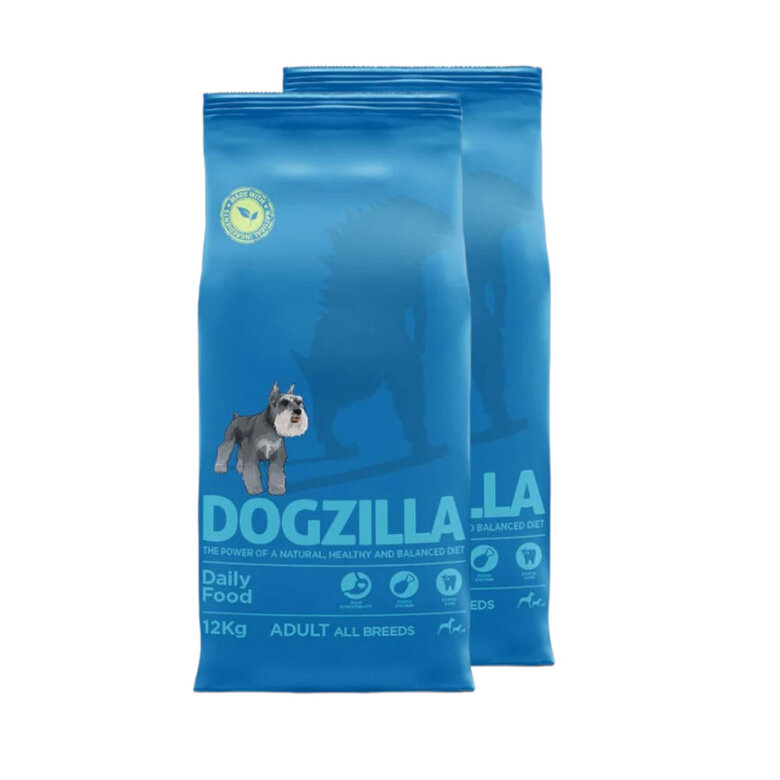 2 x 12 kg Dogzilla Adult Pollo y Arroz Pienso para perros adultos ¡Pack ahorro!