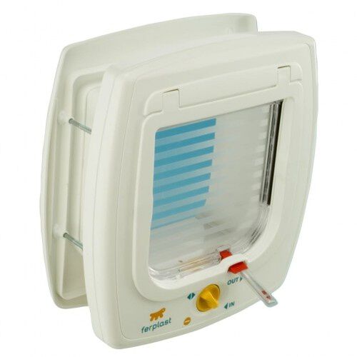 Puerta gatera automática Swing 7 Set color Blanco