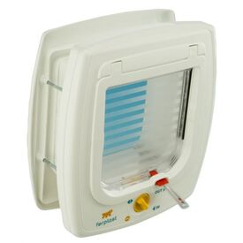 Puerta gatera automática Swing 7 Set color Blanco
