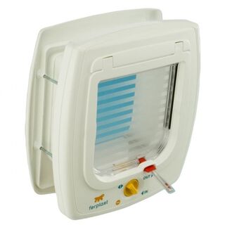 Puerta gatera automática Swing 7 Set color Blanco