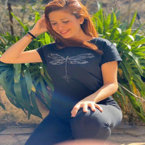 Camiseta de mujer Animal Totem libélula azul thumbnail