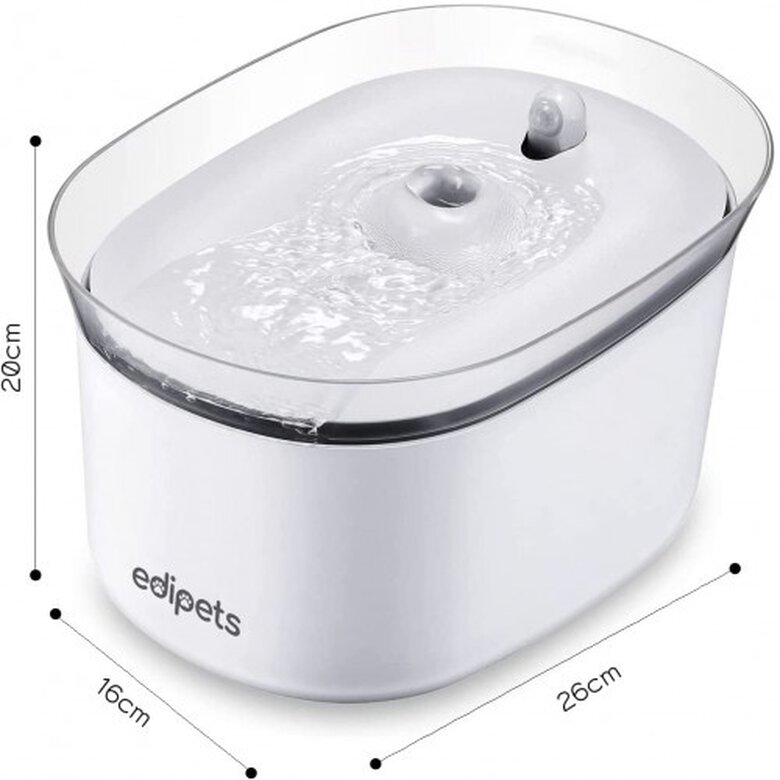 Edipets fuente bebedero automático con sensor de movimiento blanco para gato, , large image number null