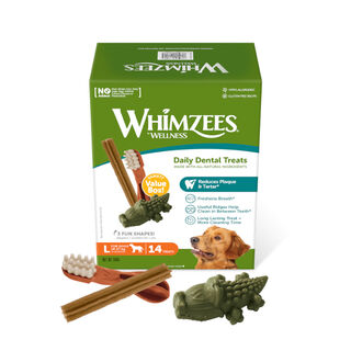 Whimzees Snacks Dentales Naturales para perros de raza grande