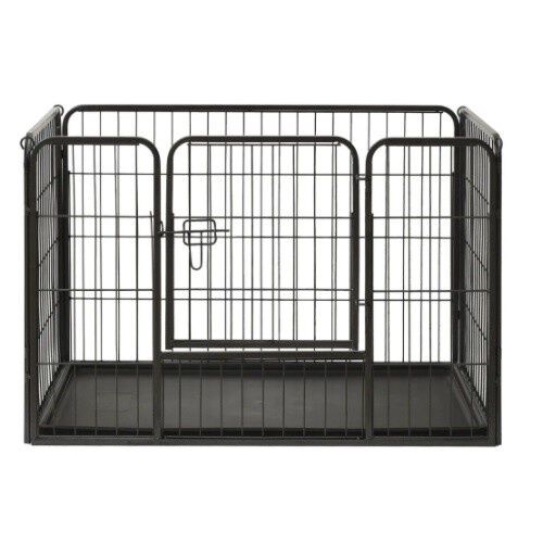 Corral para cachorros color Negro