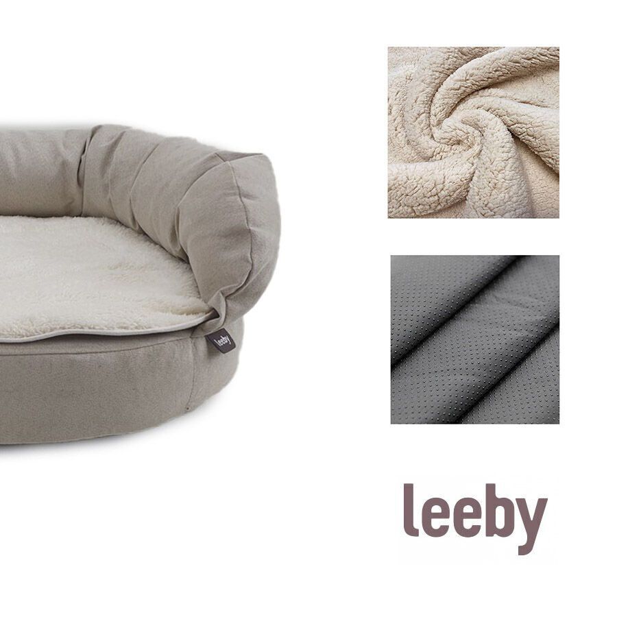 Leeby Sof&aacute; Ortop&eacute;dico Viscoel&aacute;stico Marr&oacute;n para perros, , large Imagen numero 3