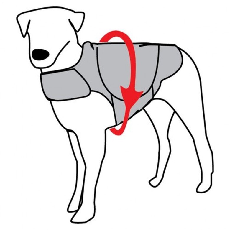 Abrigo anti ansiedad para perros color Gris, , large image number null