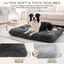 Nobleza Cama para Perros Medianos, Cama Perro Lavable, Peluche Largo Ultra Suave, Soporte Firme, Base Antideslizante, 77x50x10cm, Gris, , large indicador imagen numero 4