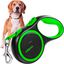 Edipets correa extensible ajustable con sistema de frenado verde y negro para perros, , large indicador imagen numero 1