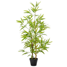 Outsunny Planta Artificial de Bambú Verde para exterior