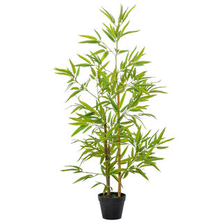 Outsunny Planta Artificial de Bambú Verde para exterior