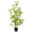 Outsunny Planta Artificial de Bambú 120 cm Árbol Artificial en Maceta Decorativa para Interior Exterior Hogar Salón Oficina Ø15,5x120 cm Verde, , large indicador imagen numero 1