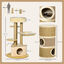 PawHut Conjunto para Gatos Madera Natural, , large indicador imagen numero 3
