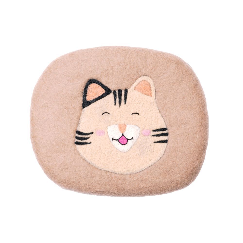 Coj&iacute;n para gato de fieltro de lana suave Yeti-Joy, , large Imagen numero 1