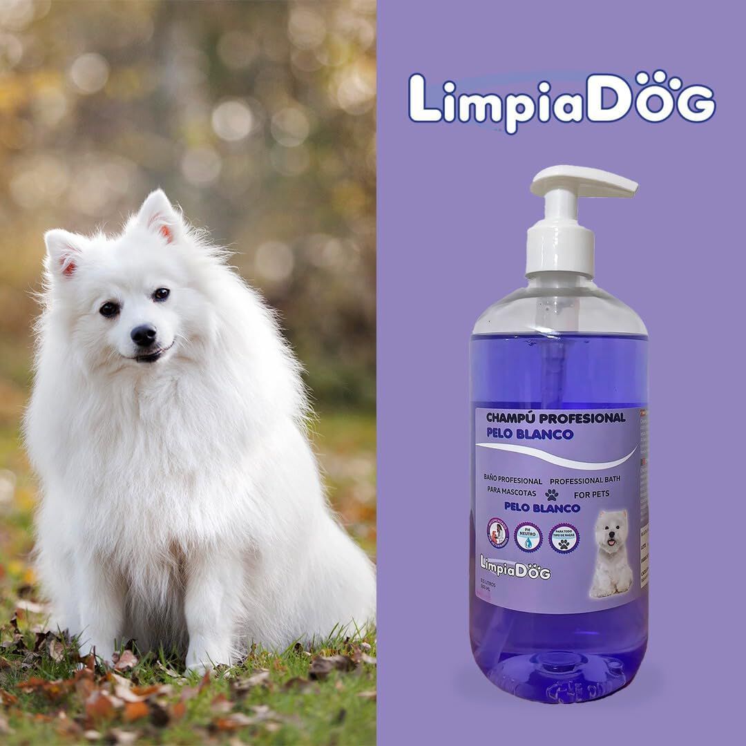 LIMPIADOG Champu para perros pelo blanco, ilumina el pelaje de tu mascota aroma Fresco y Natural 5 Litros, , large Imagen numero 6