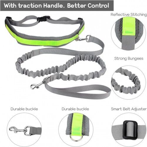 Edipets correa canicross con portabotellas gris para perros thumbnail