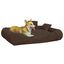 Vidaxl cama rectangular acolchada marrón para mascotas, , large indicador imagen numero 7